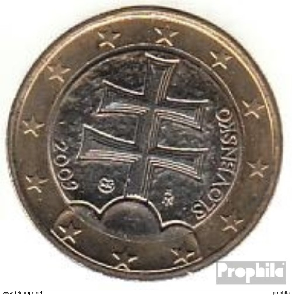 Slowakei SK 7 2009 Stgl./unzirkuliert Stgl./unzirkuliert 2009 Kursmünze 1 Euro - Slovacchia