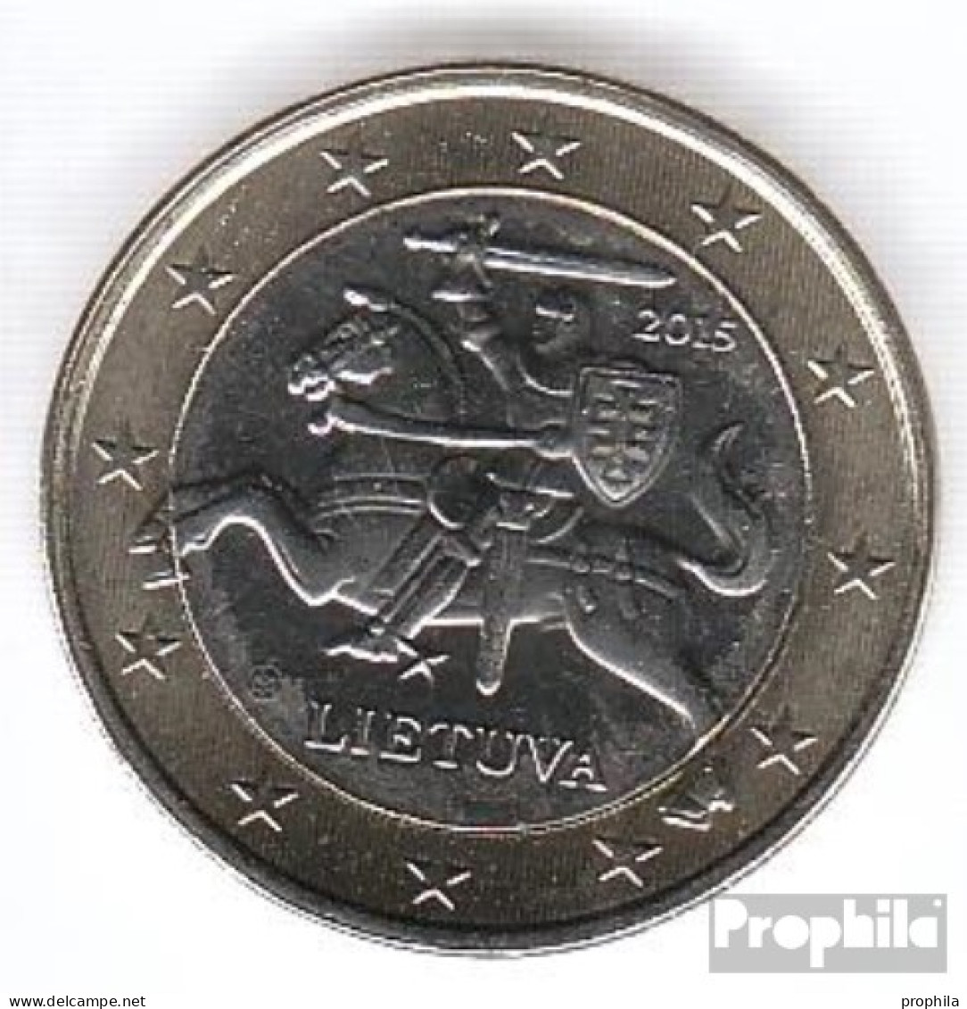 Litauen LIT 7 2015 Stgl./unzirkuliert Stgl./unzirkuliert 2015 Kursmünze 1 Euro - Lituania