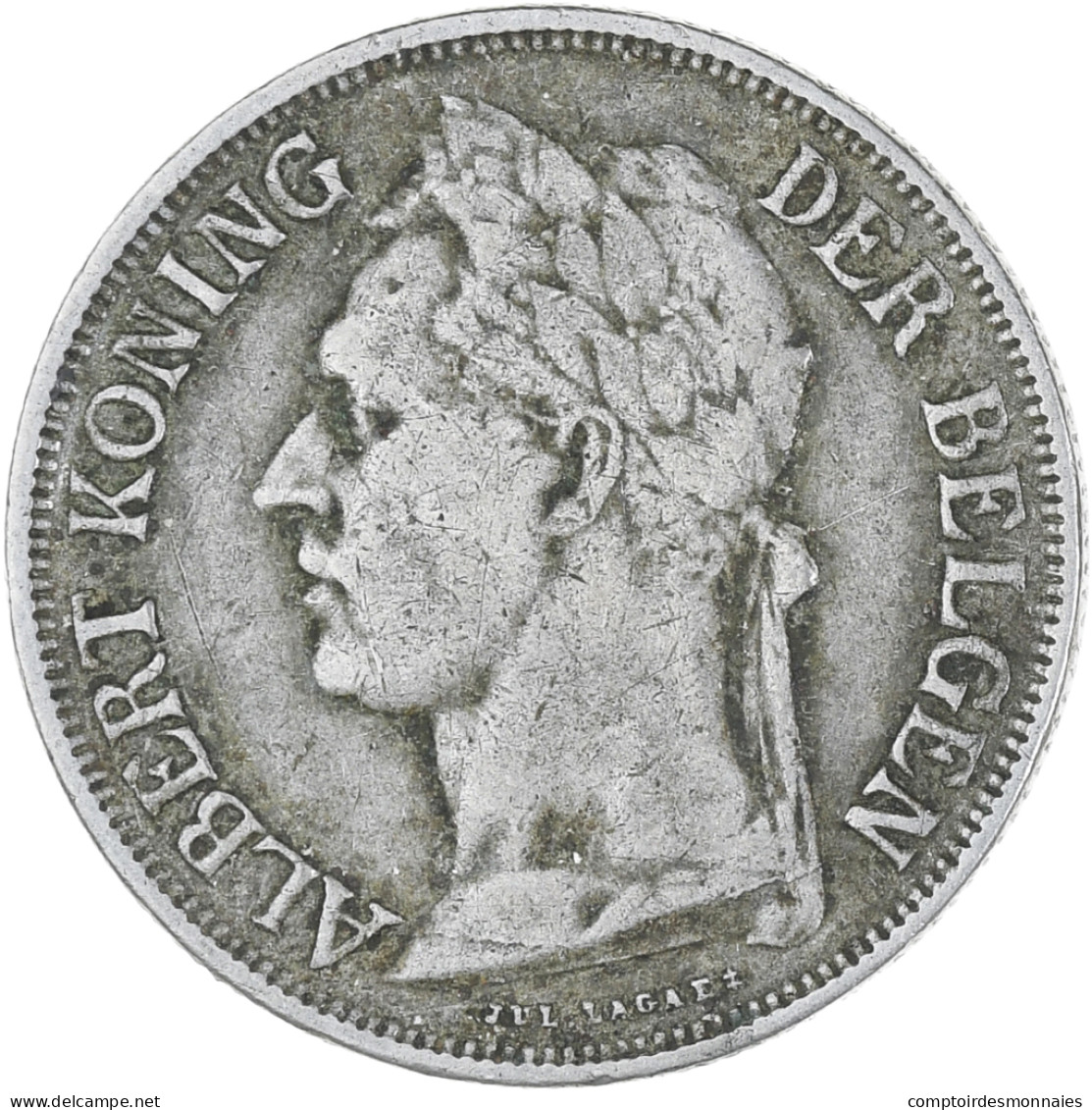 Monnaie, Congo Belge, Franc, 1924, TTB, Cupro-nickel, KM:21 - 1910-1934: Albert I.