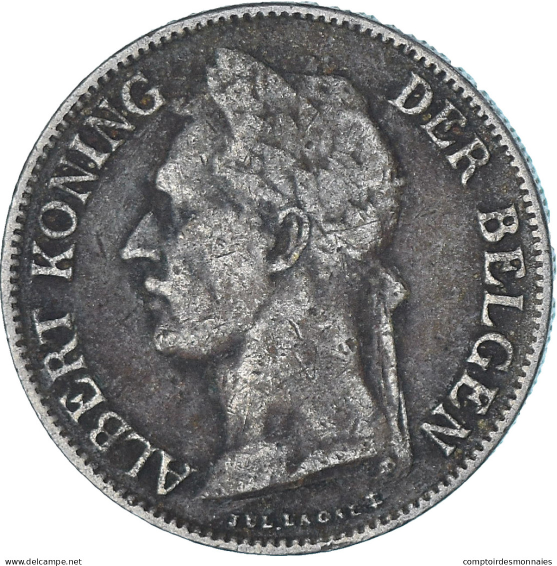 Monnaie, Congo Belge, 50 Centimes, 1922, TTB, Cupro-nickel, KM:23 - 1910-1934: Albert I.