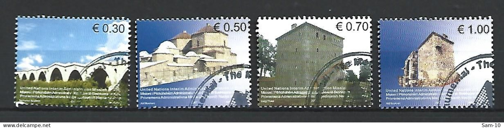 Timbre  Nation Unies Kosovo  En  Oblitere  N 86/89 - Used Stamps