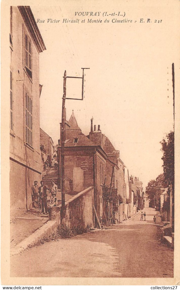 37-VOUVRAY- RUE VICTOR HERAULT ET MONTEE DU CIMETIERE - Vouvray