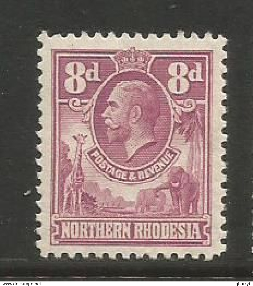 Northern Rhodesia..Scott # 8 MLH VF ...........................w51 - Northern Rhodesia (...-1963)