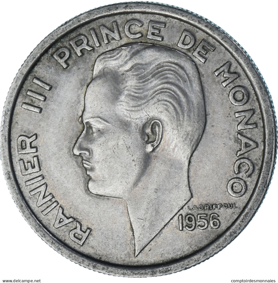 Monaco, 100 Francs, 1956 - 1949-1956 Francos Antiguos