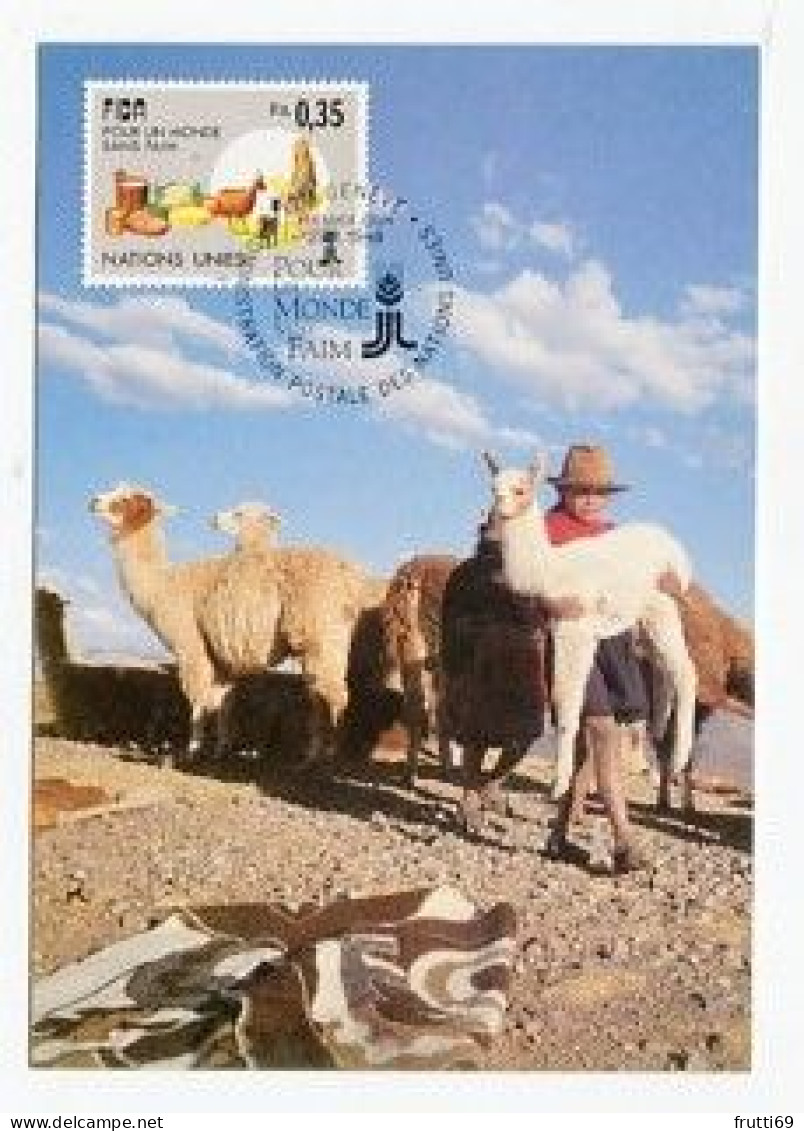 MC 158681 UNITED NATIONS - Genf - 1988 - IFAD - Pour Un Monde Sans Faim - Maximum Cards