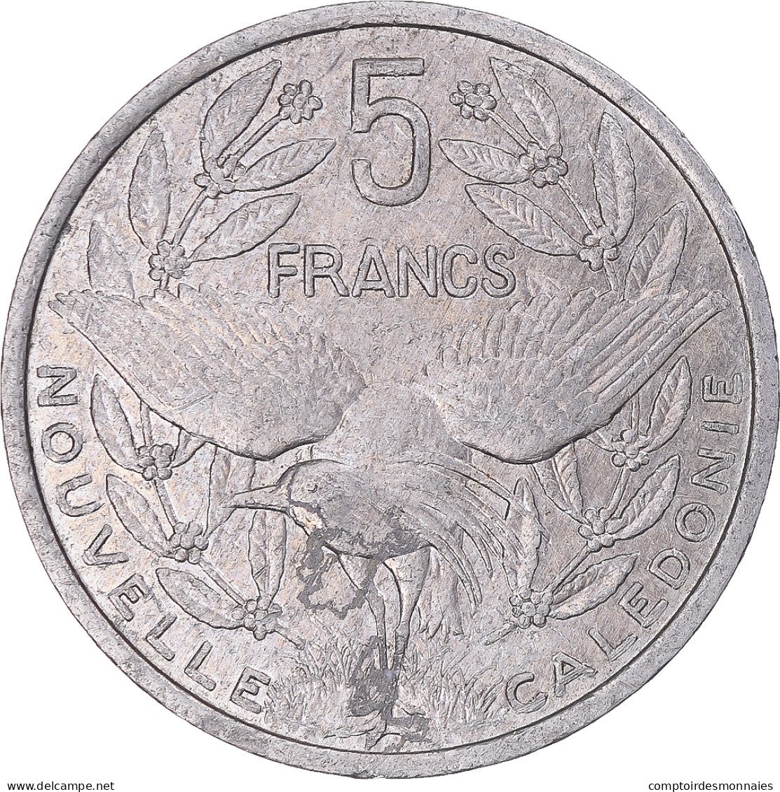 Monnaie, Nouvelle-Calédonie, 5 Francs, 1990 - Nieuw-Caledonië