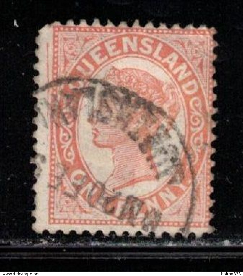 QUEENSLAND Scott # 104 Used - Queen Victoria - Used Stamps