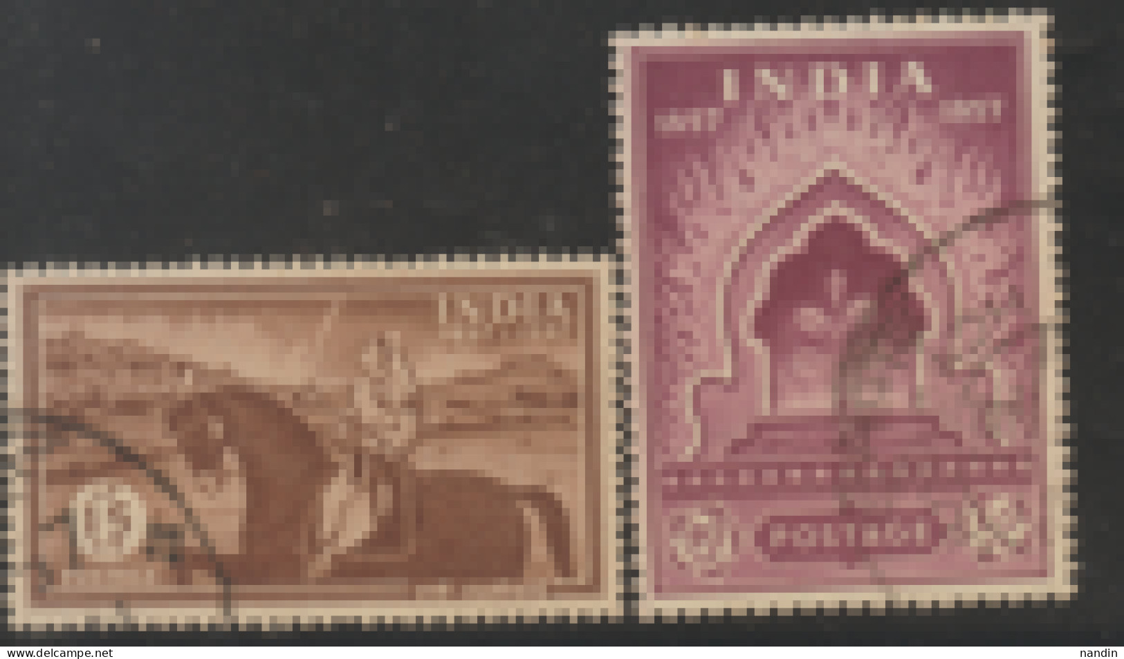 USED STAMP FROM 1957 INDIA ON CENTENARY OF SEPOY MUTINY ,1ST FREEDOM STRUGLLE - Gebruikt