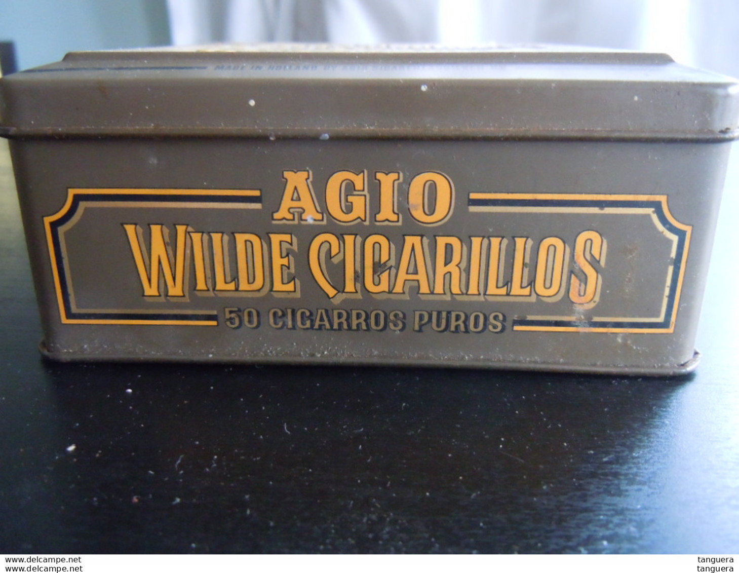 Wilde Cigarillos Agio Boîte En Metal Pour Cigares Blikken Doos Voor 50 Sigaren 11,5 X 11,5 X 4,5 Cm - Caves à Cigares Vides