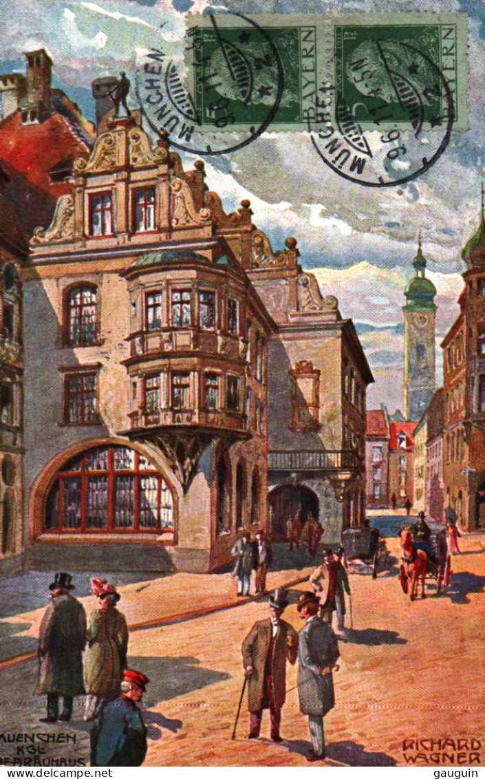 CPA - Illustration Richard Wagner - MÜNCHEN - Hof-Bräuhaus (Aquarelle) - Edition A-C - Wagner, Richard