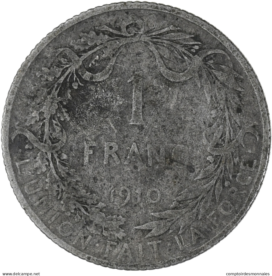 Monnaie, Belgique, Franc, 1910, TB+, Argent, KM:72 - 1 Franc