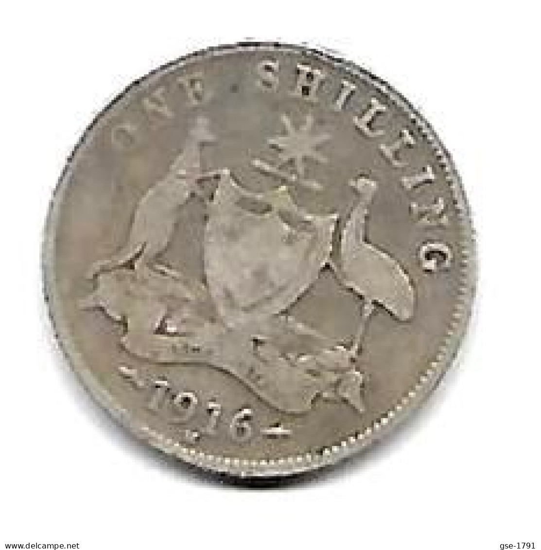 AUSTRALIE Georges V  ,1 Shilling,    Argent , 1916 M  TB - Zonder Classificatie