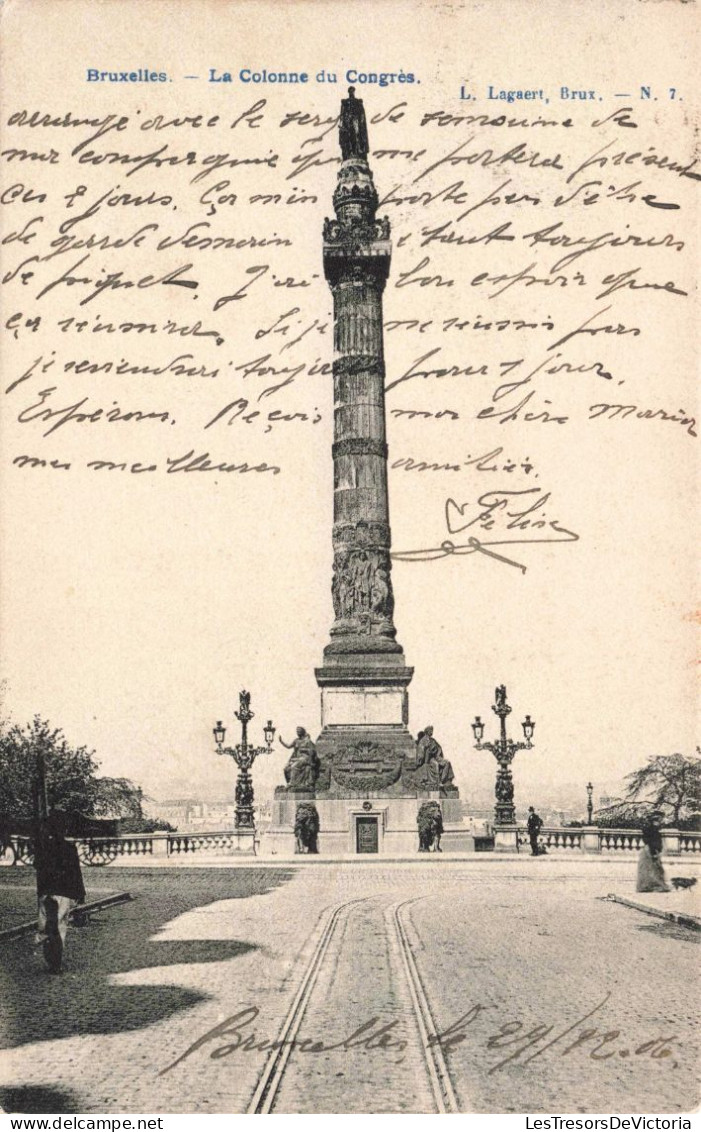 BELGIQUE - Bruxelles - La Colonne Du Congrès - Carte Postale Ancienne - Monumentos, Edificios