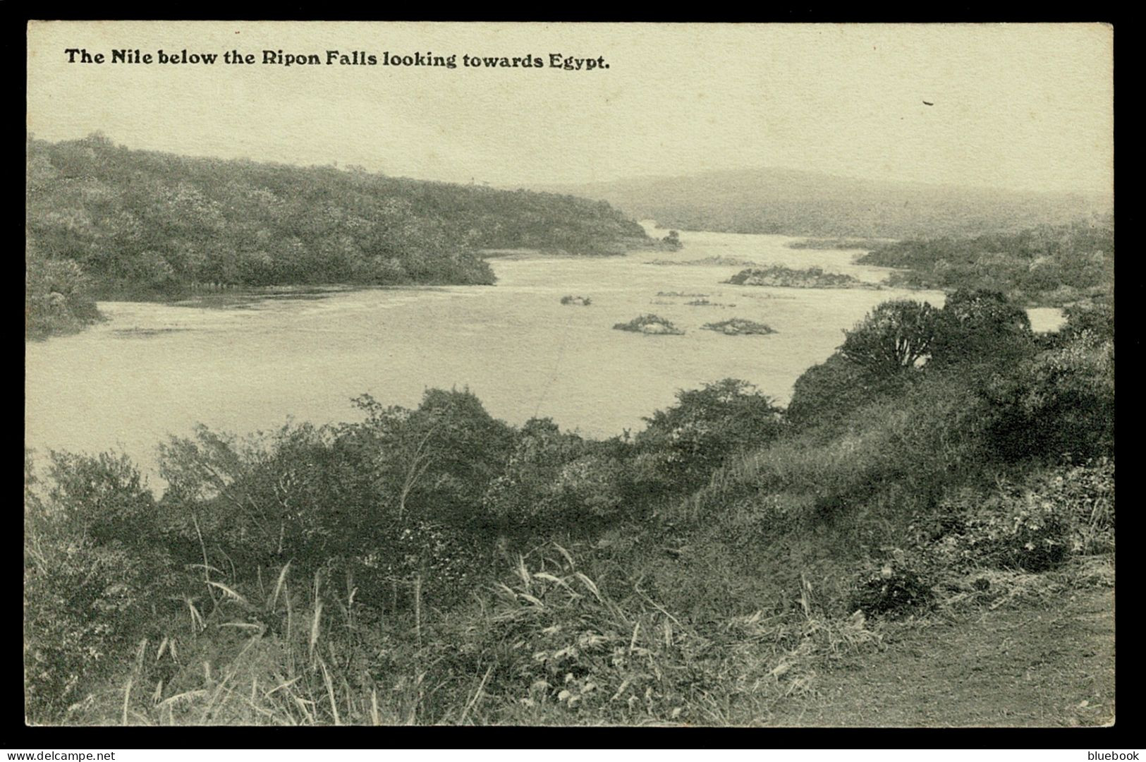 Ref 1632 - Early Postcard - The River Nile & Ripon Falls Uganda - Looking Towards Egypt - Oeganda