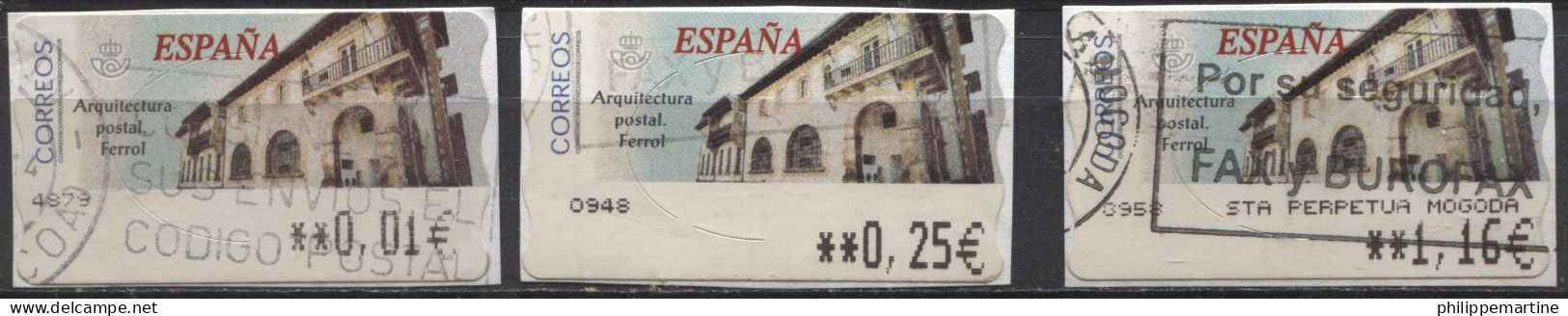 Espagne 2002 - Timbre De Distributeur YT 73 (3/3) (o) Sur Fragment - Service