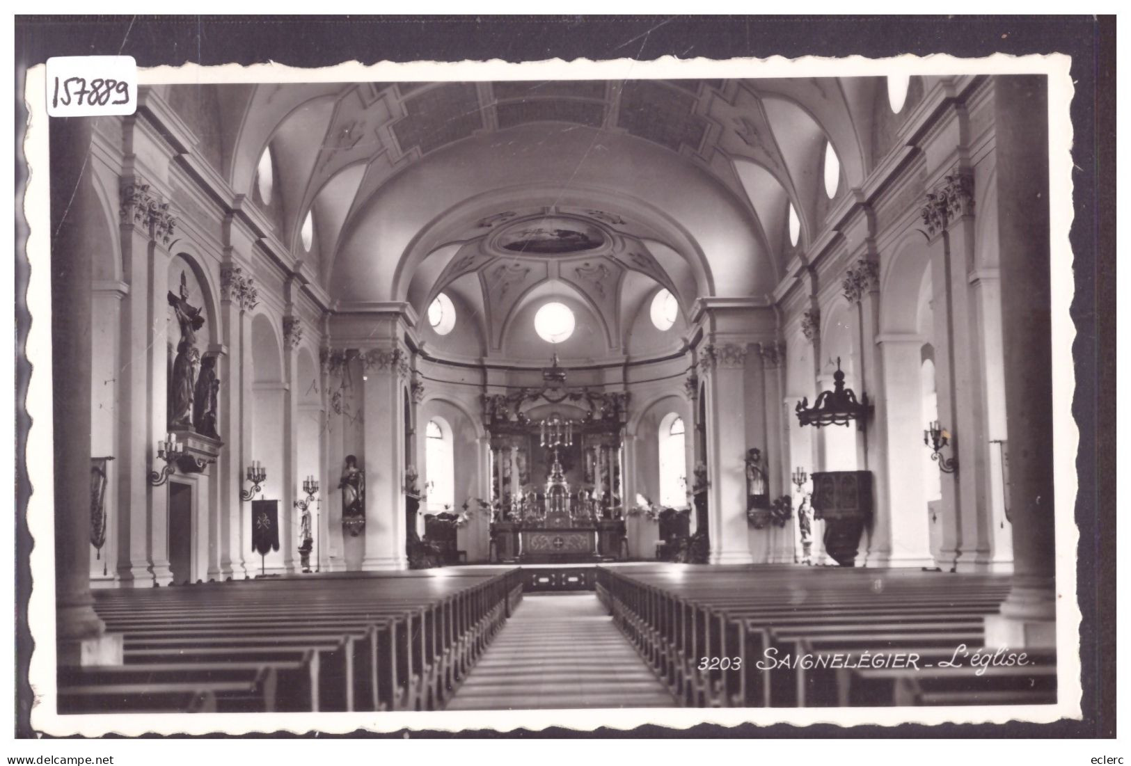 SAIGNELEGIER - INTERIEUR DE L'EGLISE - TB - Saignelégier