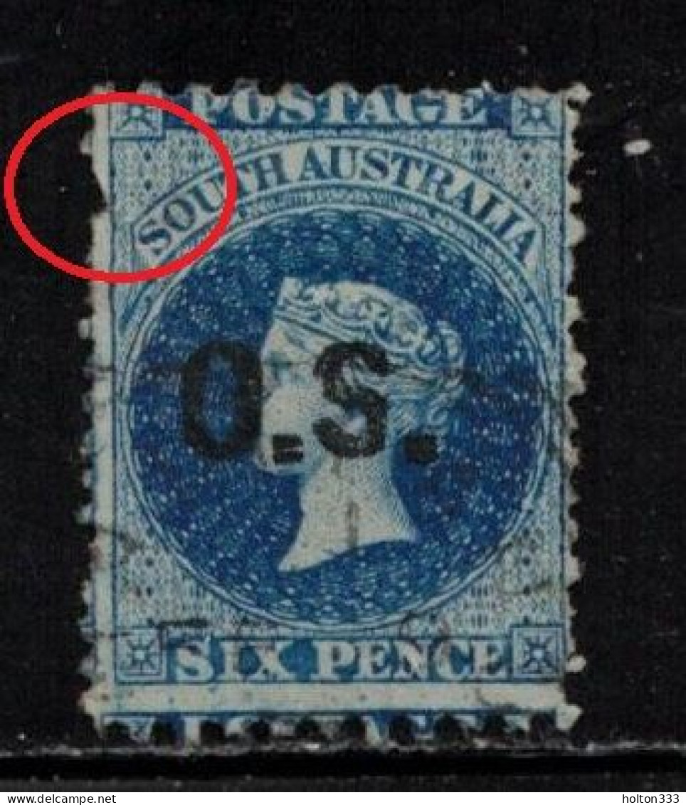 SOUTH AUSTRALIA Scott # O30 Used - Queen Victoria - O.S. Overprint - Gebraucht