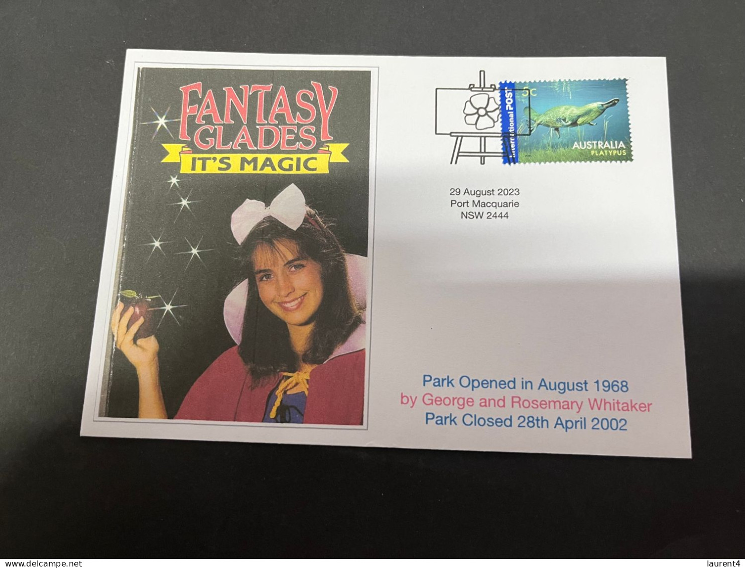 2-9-2023 (4 T 2) Australia - 2023 - Snow White - Fantasy Glades - Snow White - With Platypus Stamp (2 Covers) - Cartas & Documentos