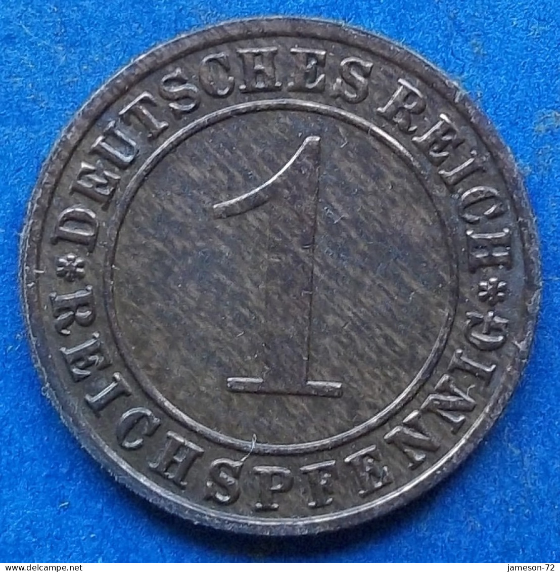 GERMANY - 1 Reichspfennig 1936 F KM# 37 Weimar Republic Reichsmark Coinage (1924-1938) - Edelweiss Coins - 1 Rentenpfennig & 1 Reichspfennig