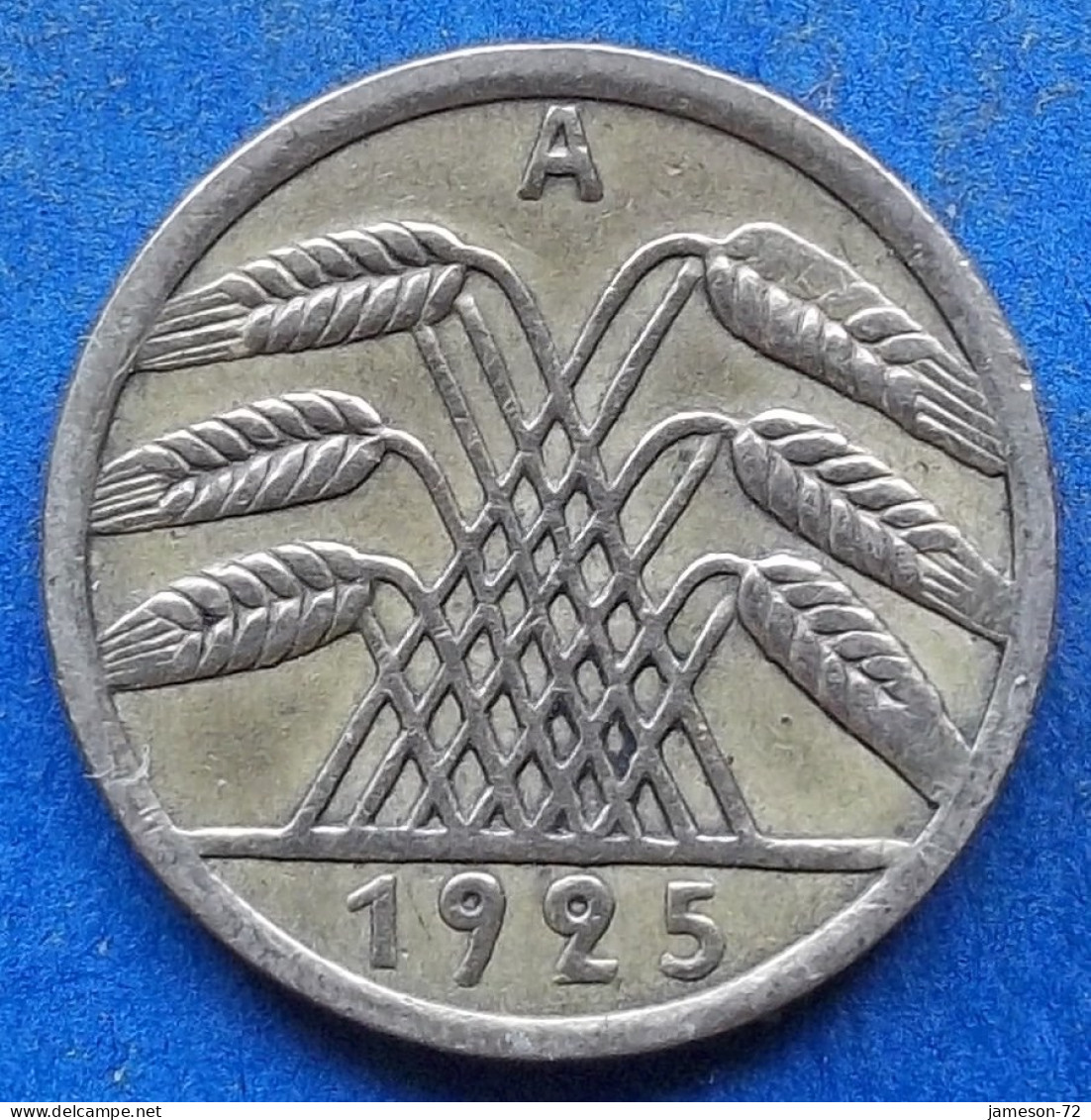 GERMANY - 5 Reichspfennig 1925 A KM# 39 Weimar Republic Reichsmark Coinage (1924-1938) - Edelweiss Coins - 5 Rentenpfennig & 5 Reichspfennig