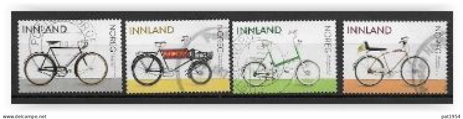 Norvège 2019 N°1941/1944 Oblitérés Bicyclettes - Oblitérés