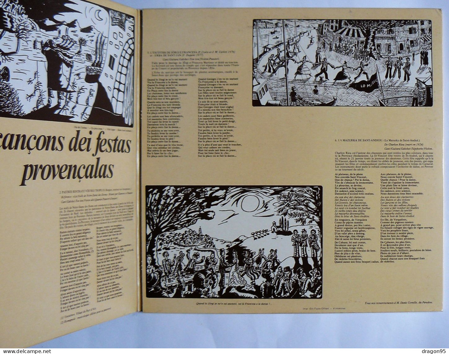 LP MONT JOIA : Cancions Dei Festas Provencales - Le Chant Du Monde LDX 74688 - France - 1978 - World Music