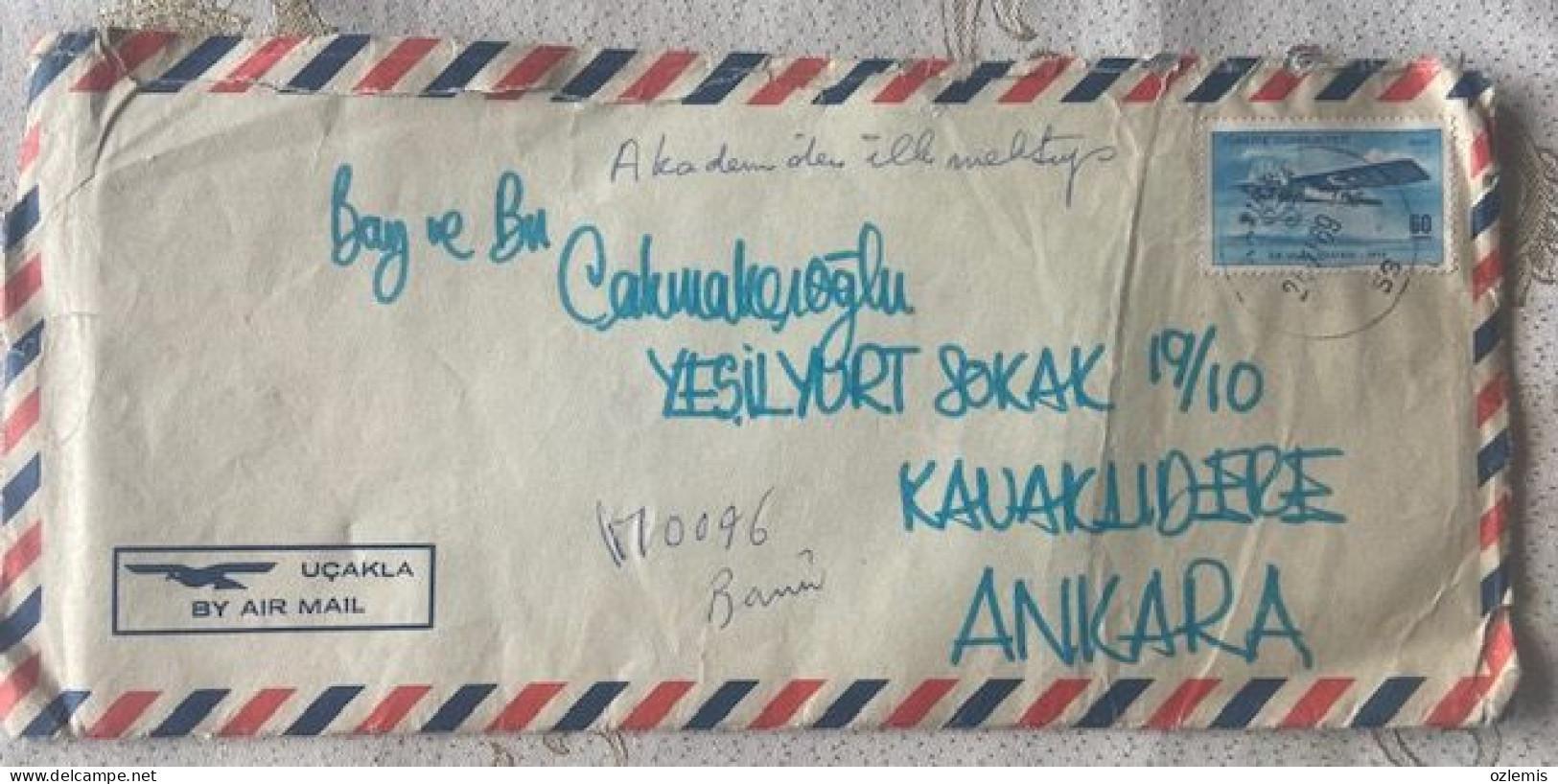 TURKEY,TURKEI,TURQUIE , ISTANBUL,TO ANKARA 1969  COVER - Briefe U. Dokumente