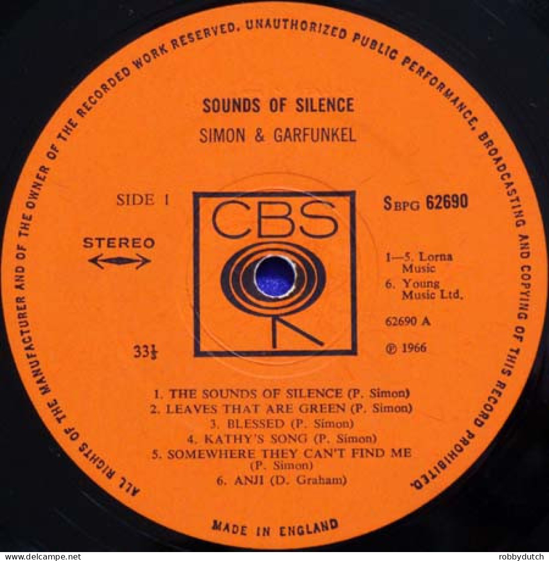 * LP *  SIMON & GARFUNKEL - SOUNDS OF SILENCE (England 1966 EX!!) - Country Et Folk