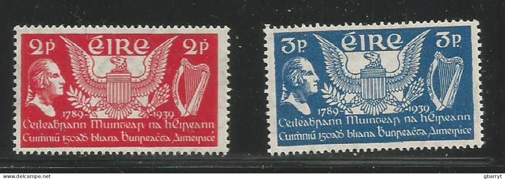 Republic Of Ireland Scott #103 - 104 MLH VF............................................w68 - Unused Stamps