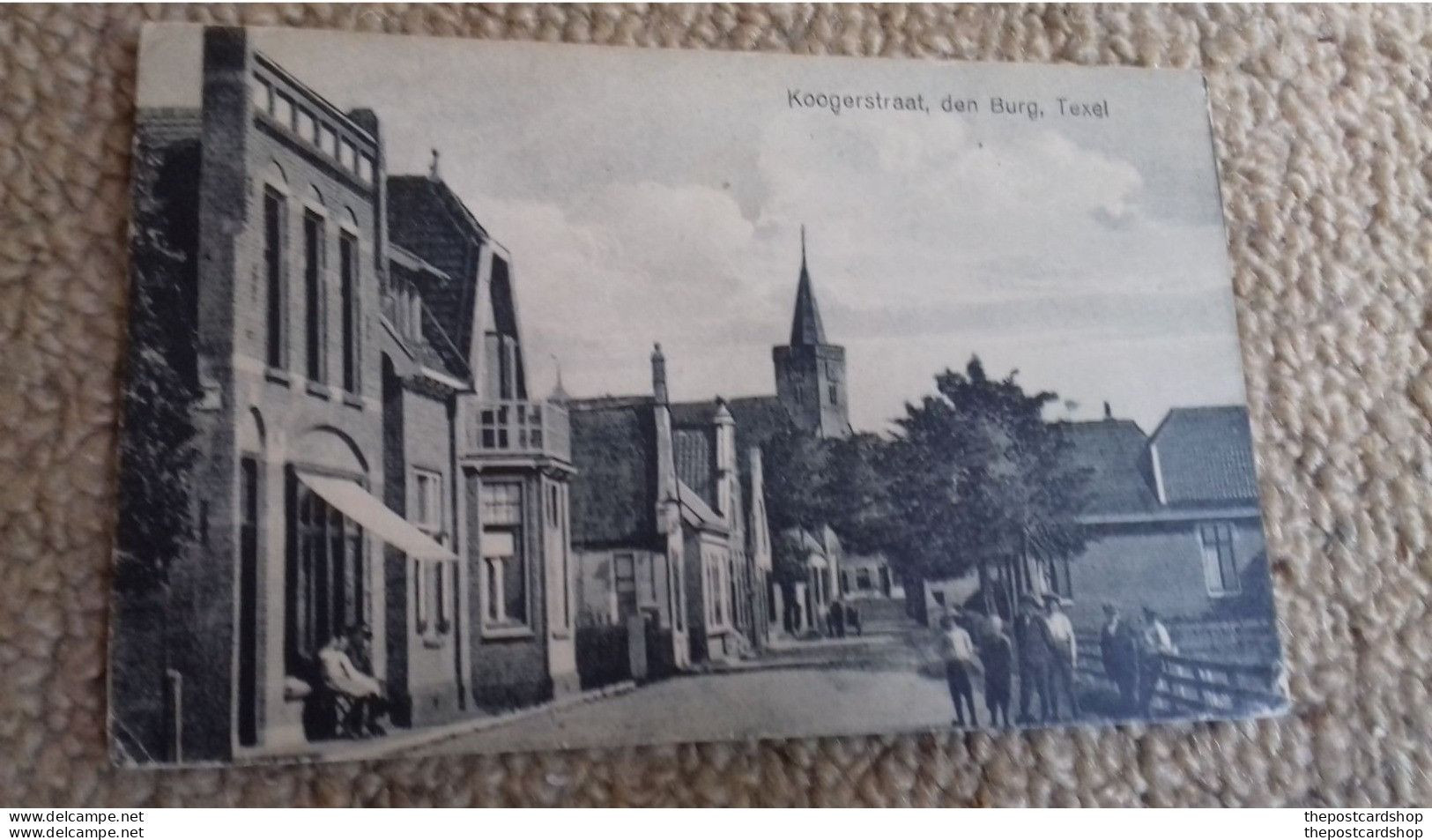 Nederland KOOGERSTRAAT DEN BURG Texel, Warmoesstraat (SENT 1922) Ansichtkaart - Texel