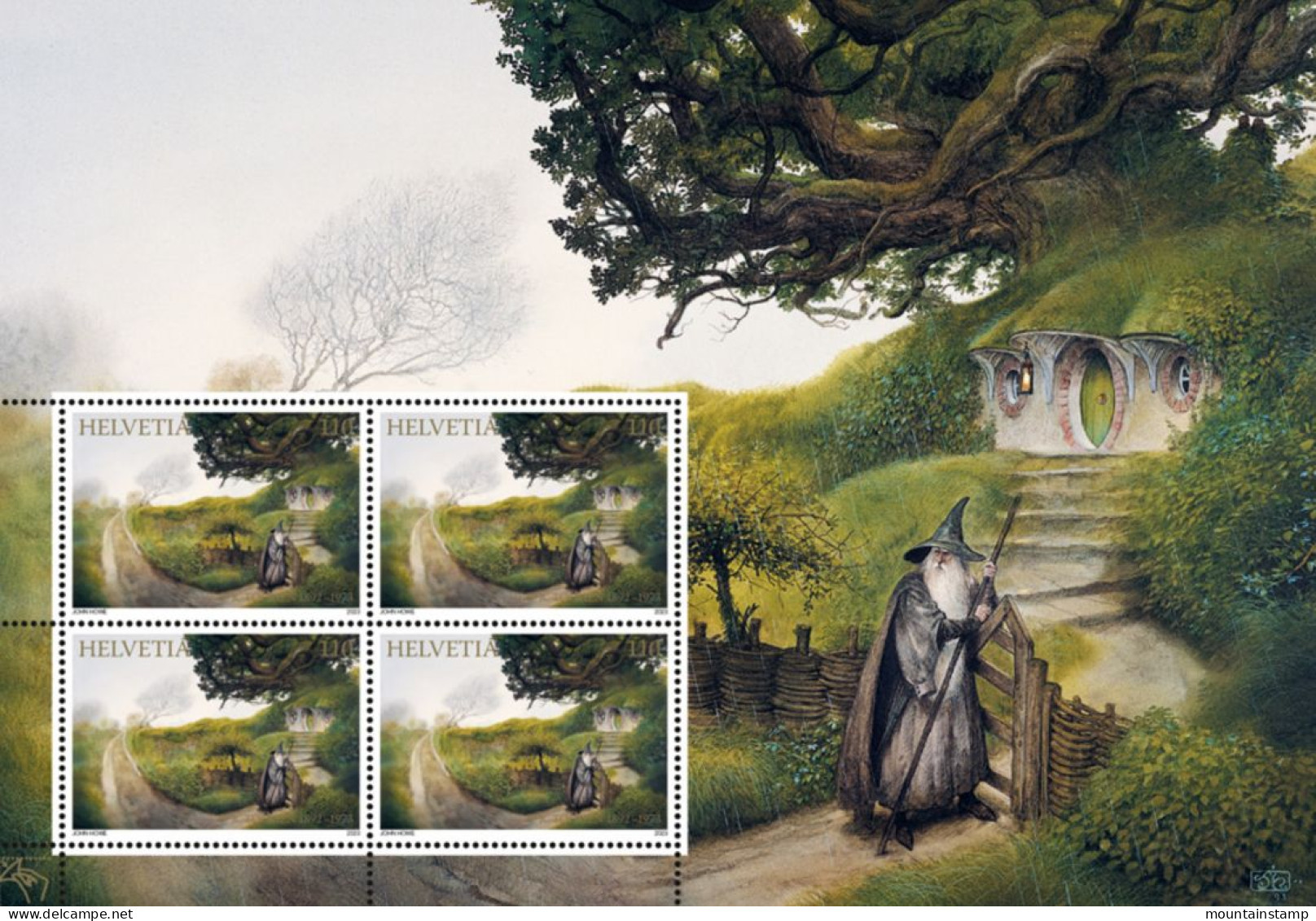 Unused stamps - Switzerland 2023 (Box 2) J. R. R. Tolkien - Lord of the  Rings - Herr der Ringe - Le Seigneur des anneaux - film MNH **
