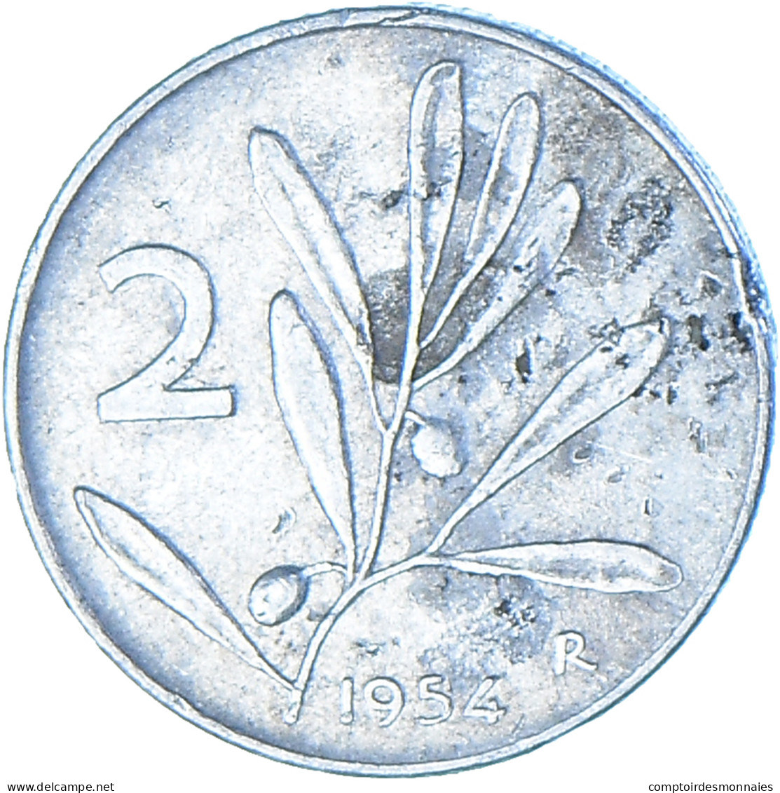 Monnaie, Italie, 2 Lire, 1954 - 2 Lire