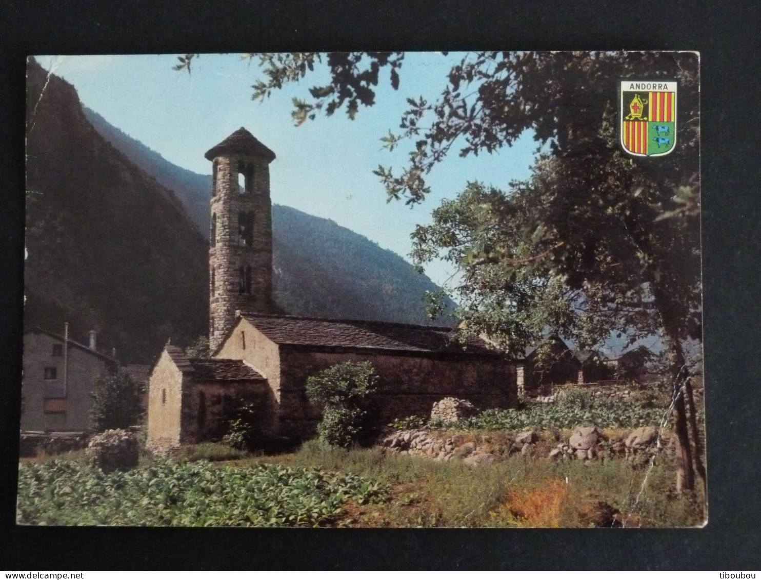 ANDORRE ANDORRA AVEC YT 159 CROIX GOTHIQUE DE MERITXELL - SANTA COLOMA CLOCHER ROMANIQUE - Brieven En Documenten