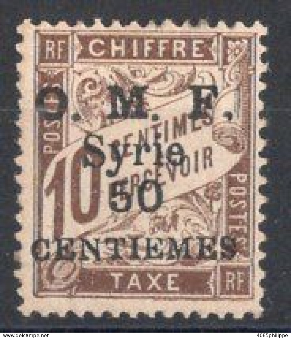 SYRIE Timbre-Taxe N°9* Neuf Charnière TB Cote 3€00 - Timbres-taxe