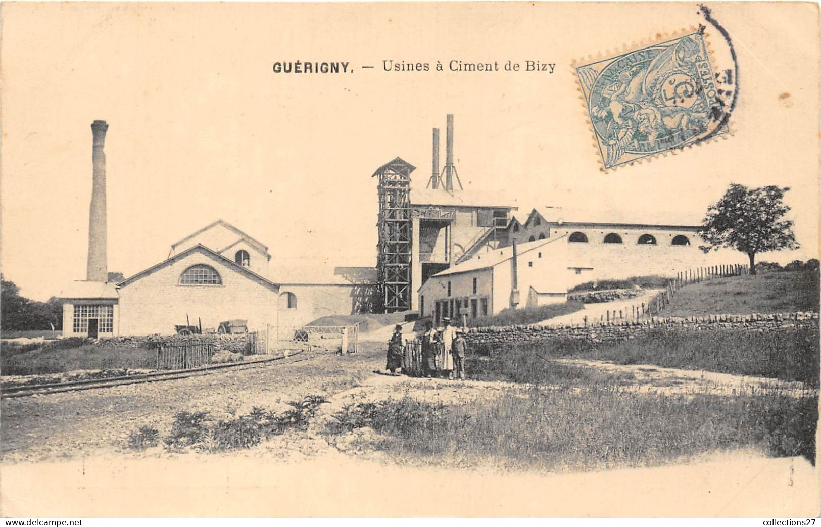 58-GUERIGNY- USINE A CIMENT DE BIZY - Guerigny