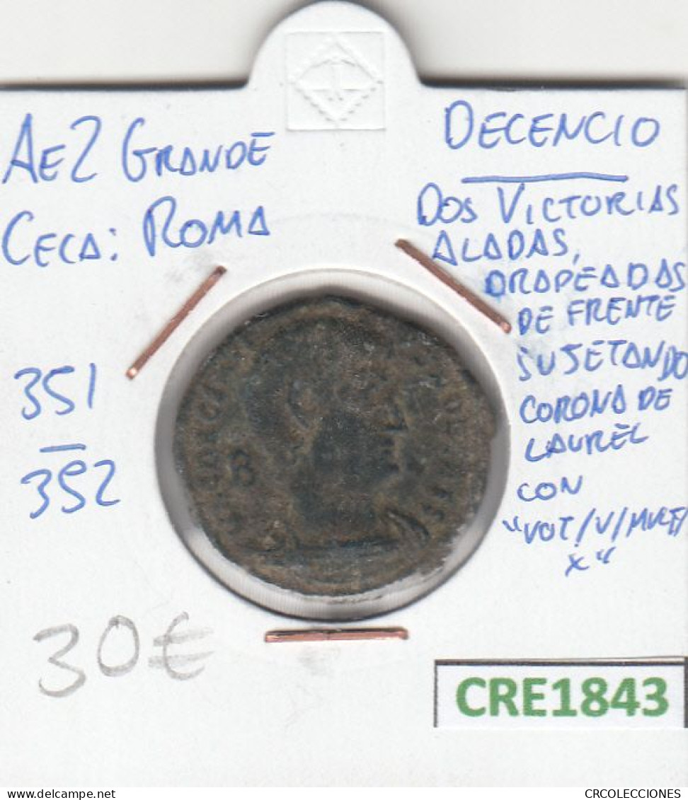 CRE1843 MONEDA ROMANA AE2 VER DESCRIPCION EN FOTO - Altri & Non Classificati