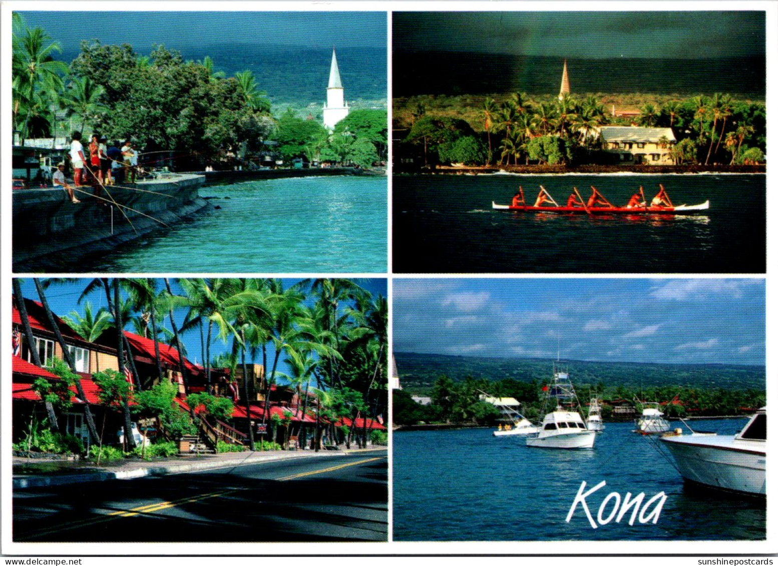 Hawaii Big Island Kona Multi View Kona Town - Big Island Of Hawaii