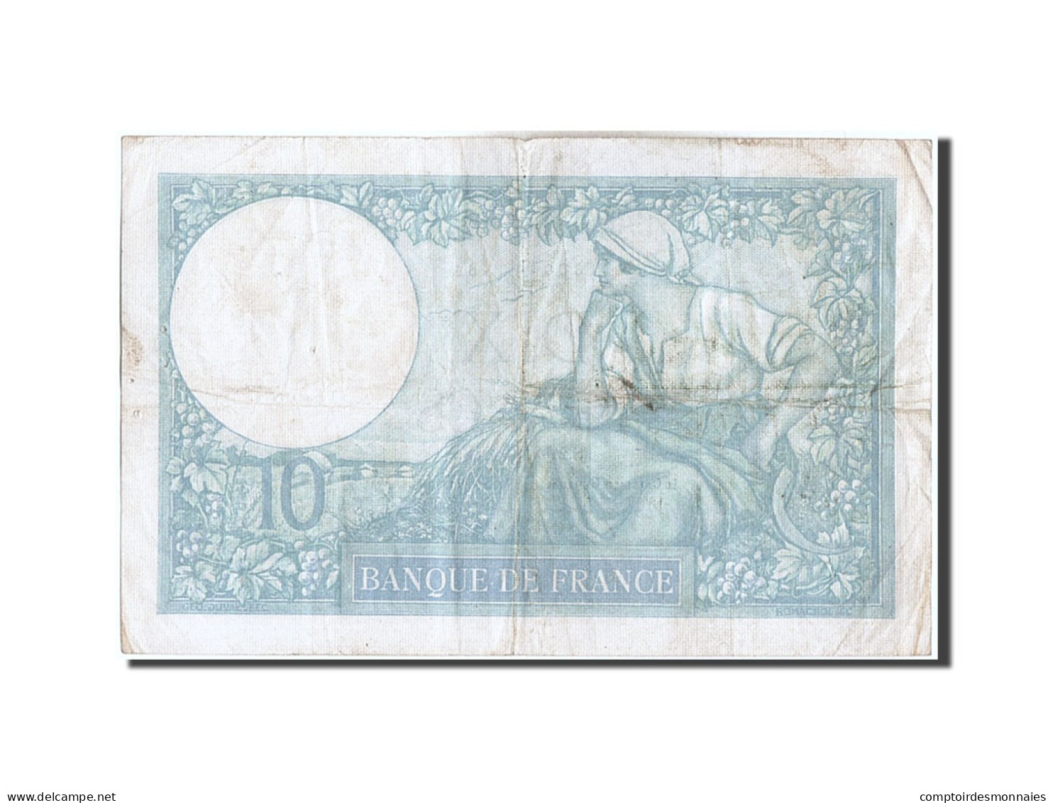 Billet, France, 10 Francs, 10 F 1916-1942 ''Minerve'', 1939, 1939-09-21, TB - 10 F 1916-1942 ''Minerve''