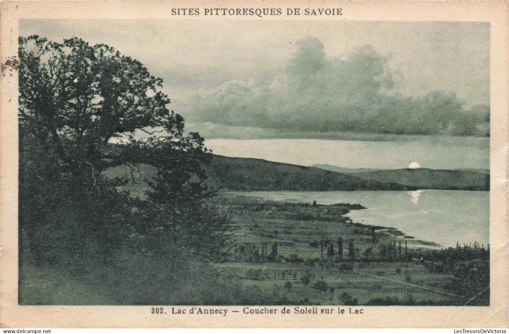 FRANCE - Lac D'Annecy - Sites Pittoresques De Savoie - Coucher De Soleil Sur Le Lac - Carte Postale Ancienne - Clichy