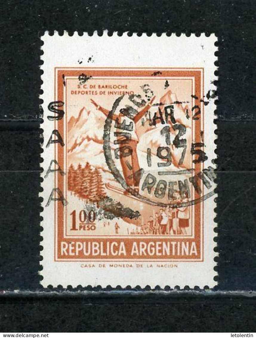 ARGENTINE - SKI - N° Yvert 914 Obli - Gebraucht