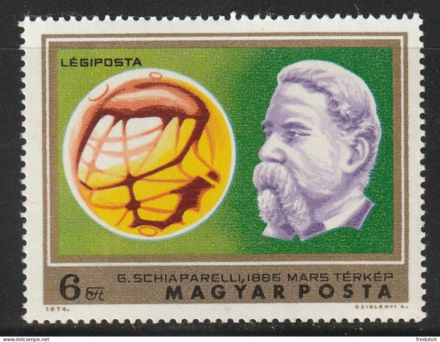 HONGRIE - Poste Aérienne N°368 ** (1974) Recherches - Unused Stamps