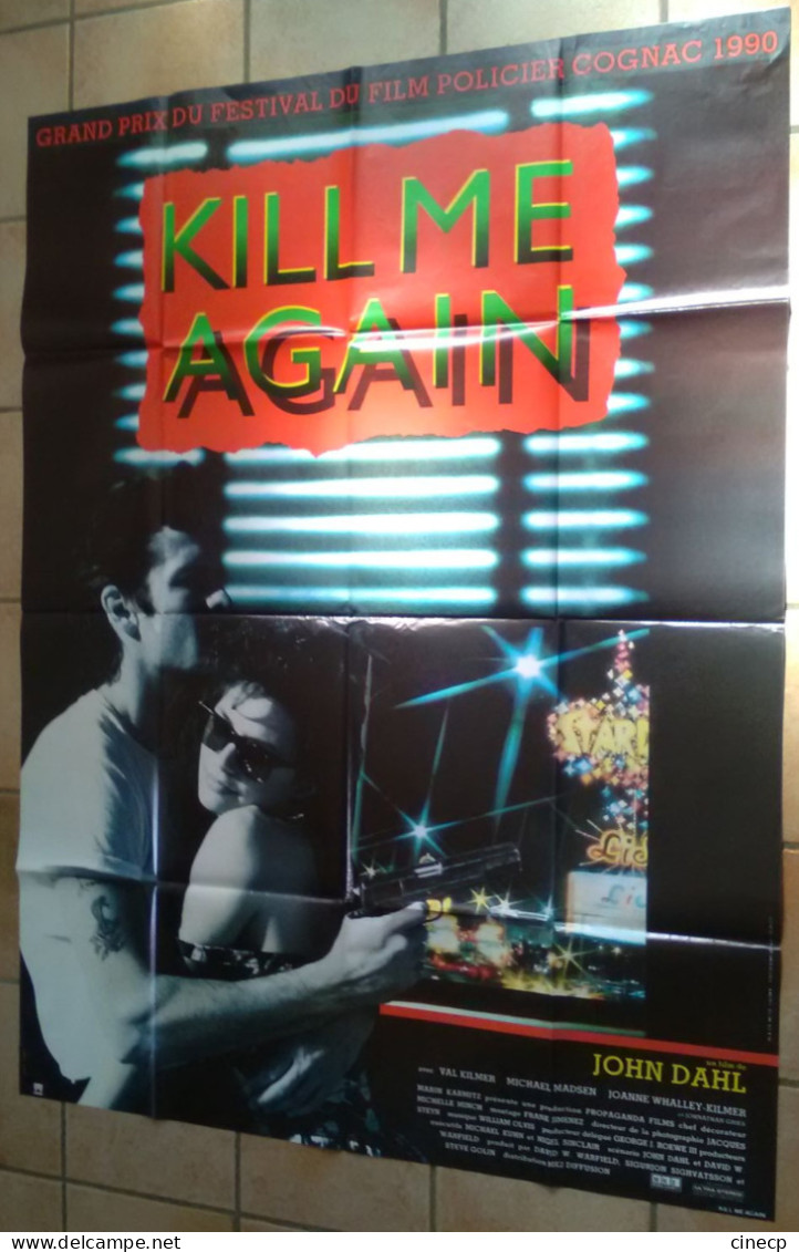 AFFICHE CINEMA FILM KILL ME AGAIN VAL KILMER  1989 TBE - Affiches & Posters