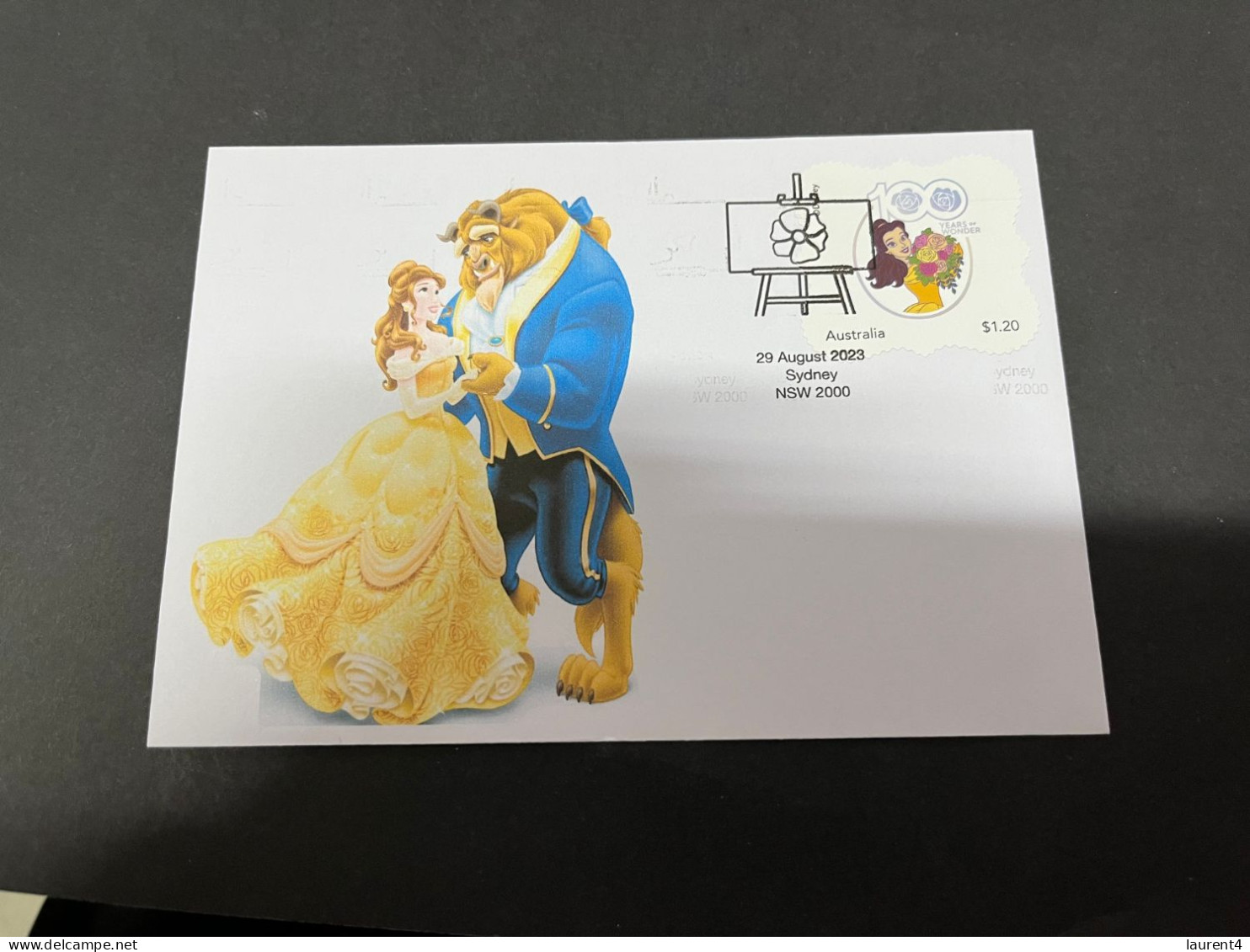 5-9-2023 (4 T 17) Australia - 2023 - Belle From Beauty &The Beast -  Issued 29-8-2023 (for Centenary Of Disney) - Lettres & Documents