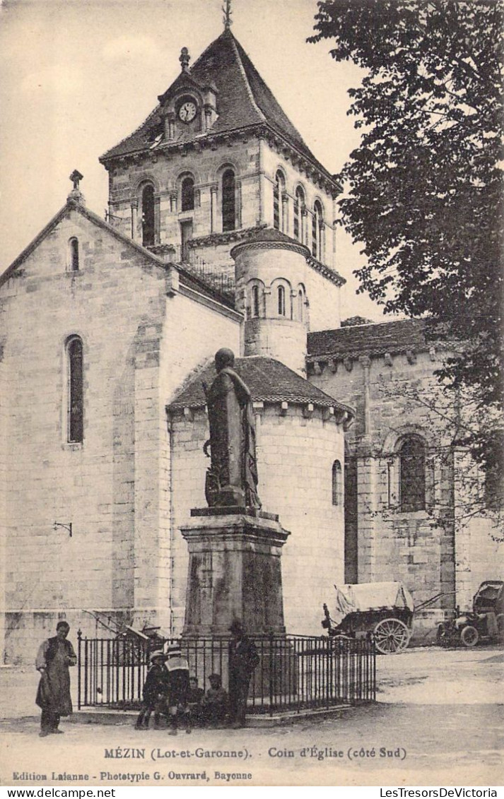 FRANCE - 47 - Mézin - Coin D'Eglise ( Côté Sud ) - Carte Postale Ancienne - Altri & Non Classificati