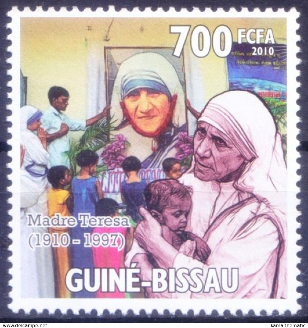 Guinea Bissau 2010 MNH, Homage To Mother Teresa Nobel Peace Winner - Moeder Teresa