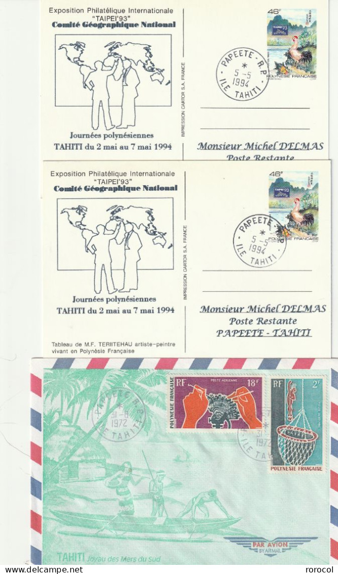 POLYNESIE FRANCAISE Lot de 35 lettres et cartes