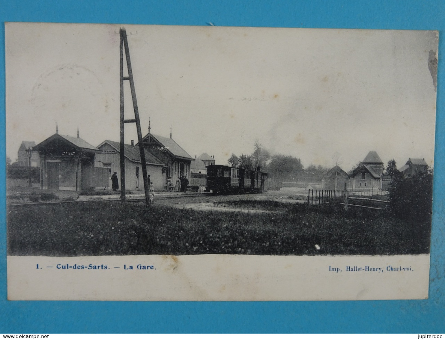 Cul-des-Sarts La Gare (tram à Vapeur, Stoomtram) - Cul-des-Sarts