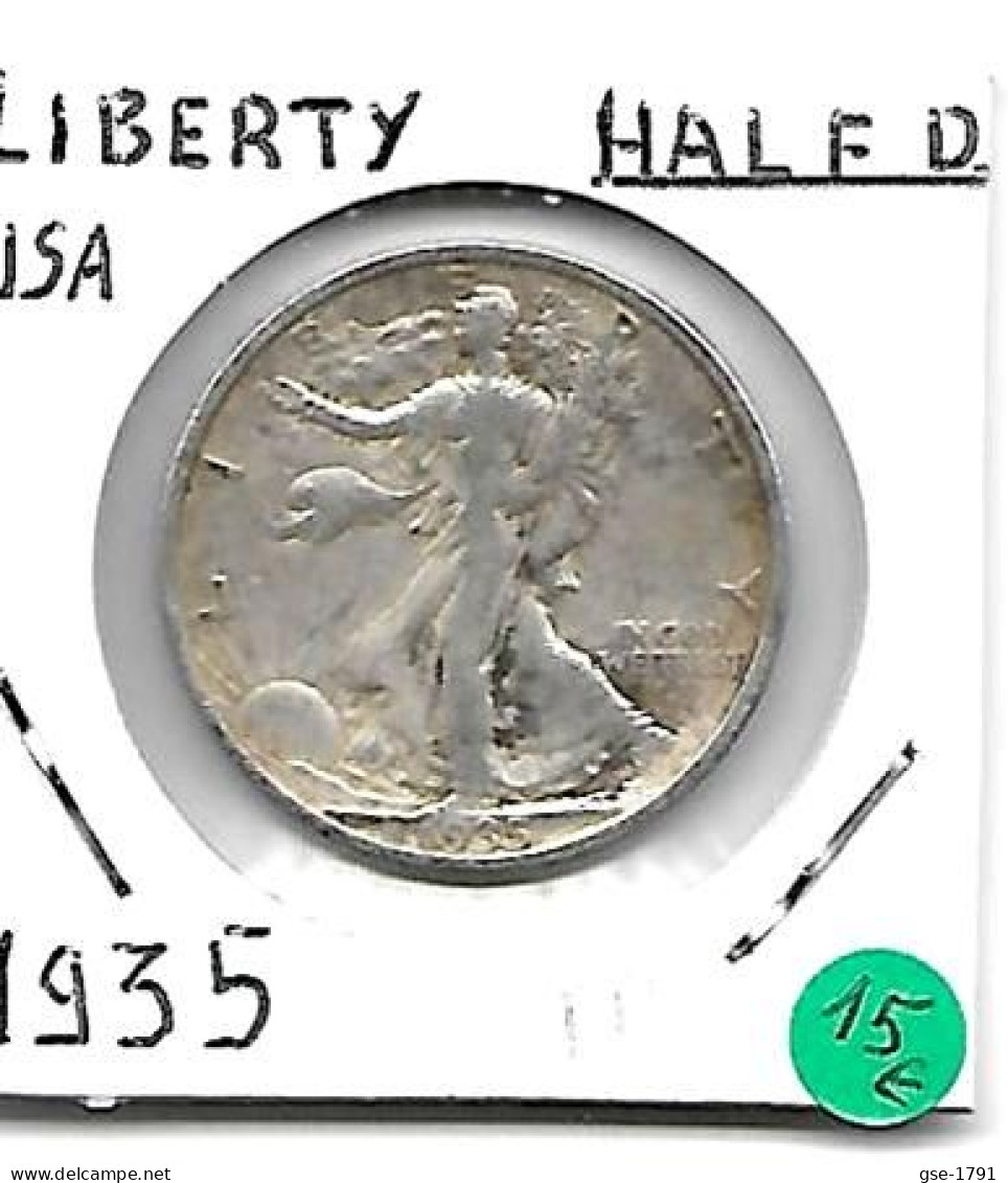 ETATS-UNIS Half Dollar LIBERTY 1935 Argent  TB - 1916-1947: Liberty Walking