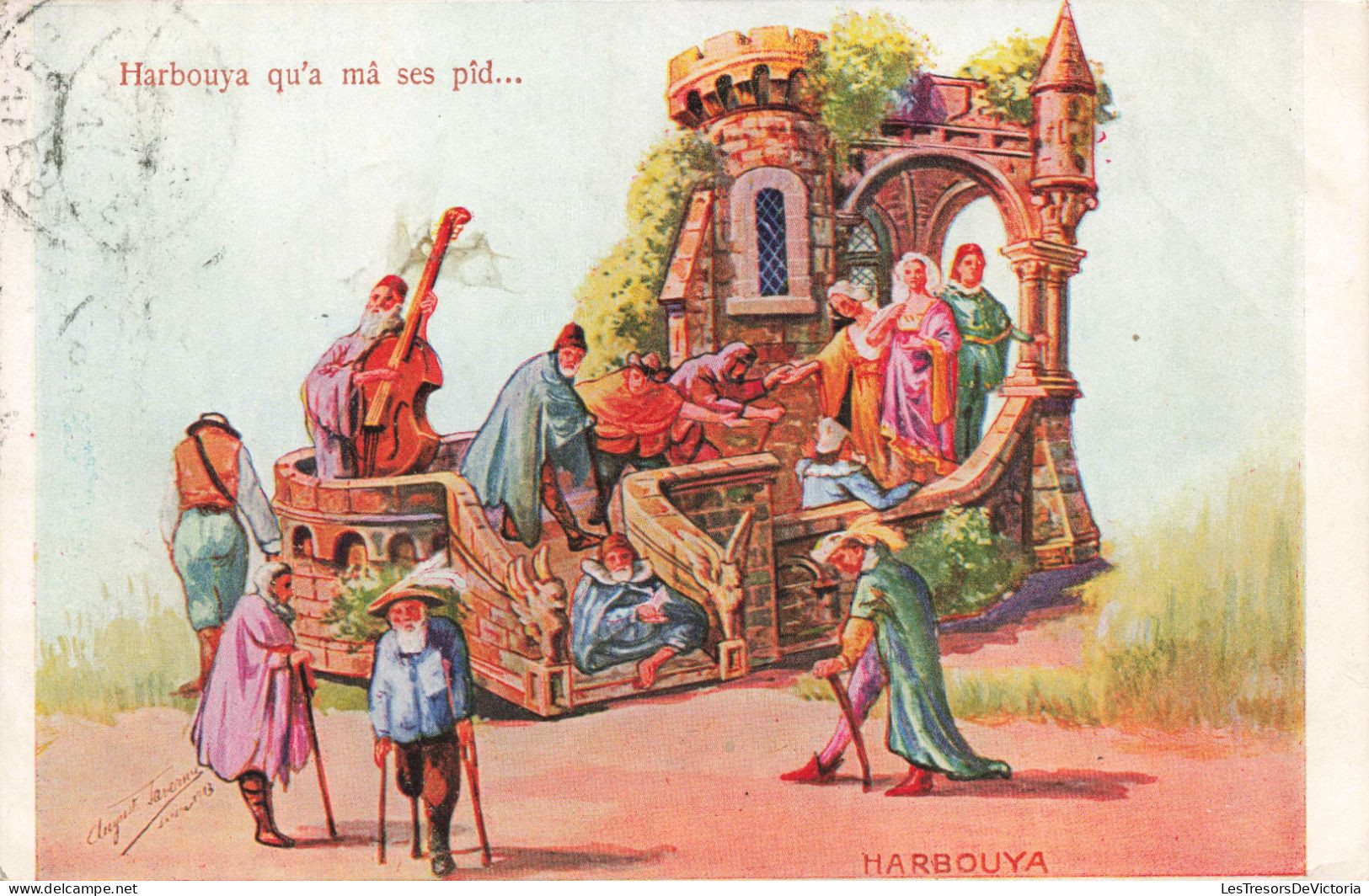 ARTS - Peintures Et Tableaux - Harbouya Qu'a M'â Ses Pîd... - Carte Postale Ancienne - Peintures & Tableaux