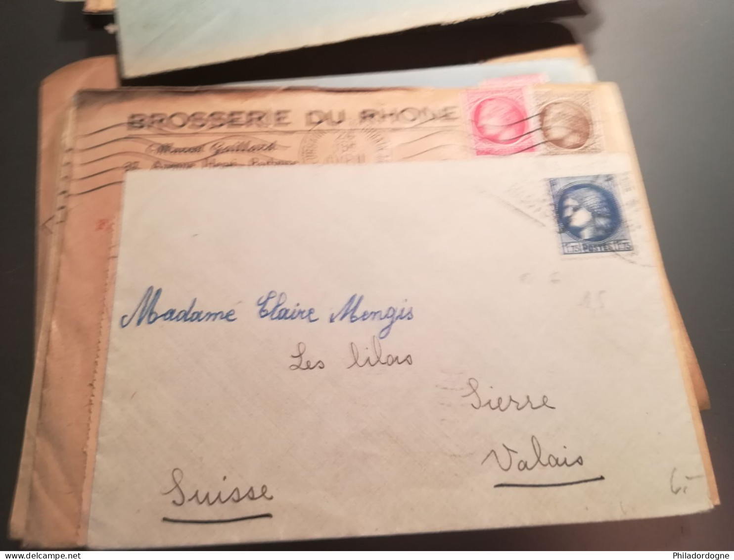 France - Lot de + de 60 documents au type Céres de Mazelin - années 40/60 - lot à trier